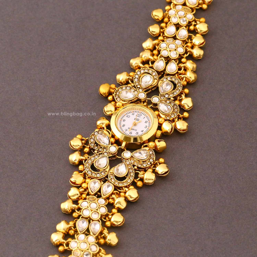 Blingbag Golden Avnisha Heritage Watch