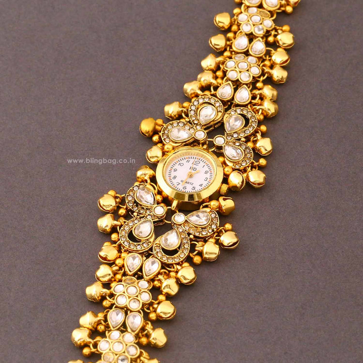 Blingbag Golden Avnisha Heritage Watch