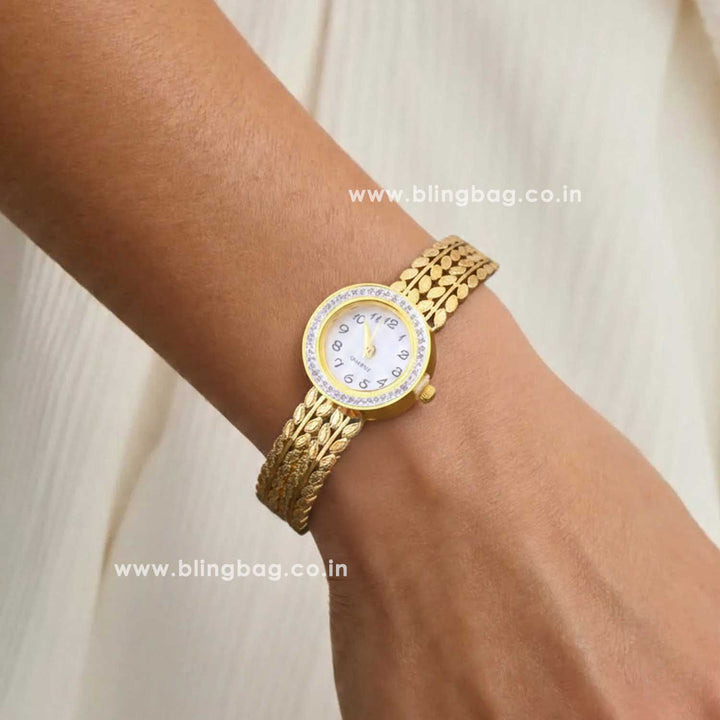 Blingbag Golden Radiance Nathiya Watch