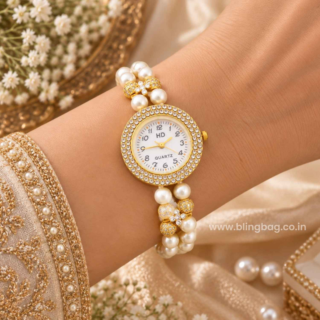 Blingbag Ivory Noor Kashmiri Watch
