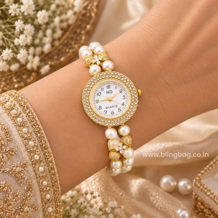 Blingbag Ivory Noor Kashmiri Watch