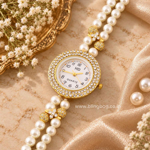 Blingbag Ivory Noor Kashmiri Watch