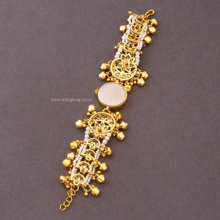 Blingbag Golden Klisaha Kundan Watch -II