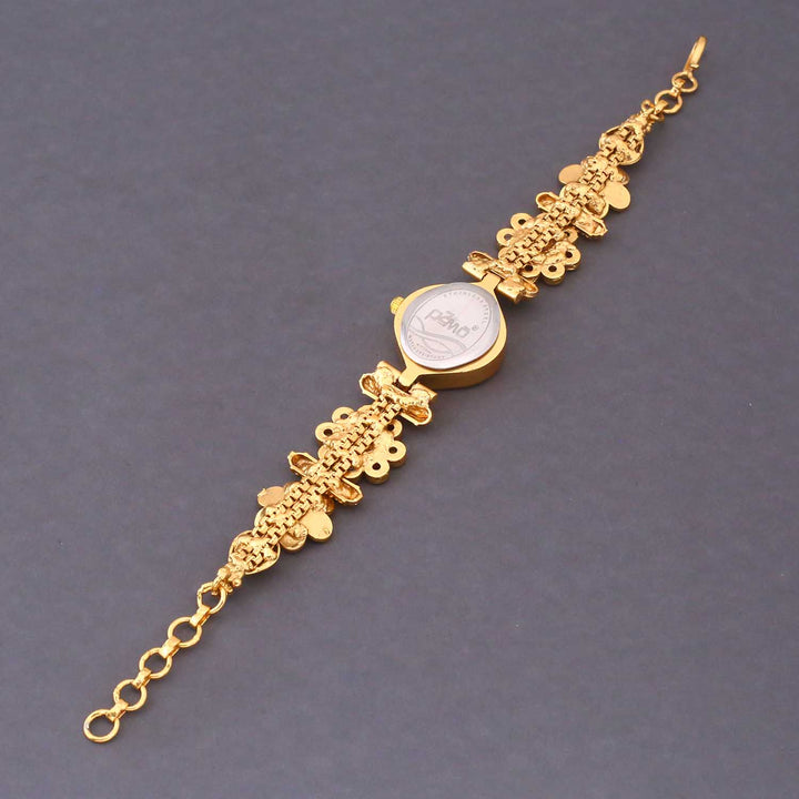 Blingbag Kundan Bloom Floral Dial Watch