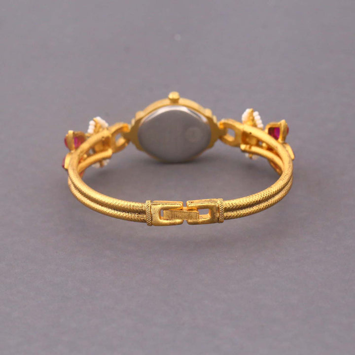 Blingbag Lotus Charm Gold Bracelet Watch