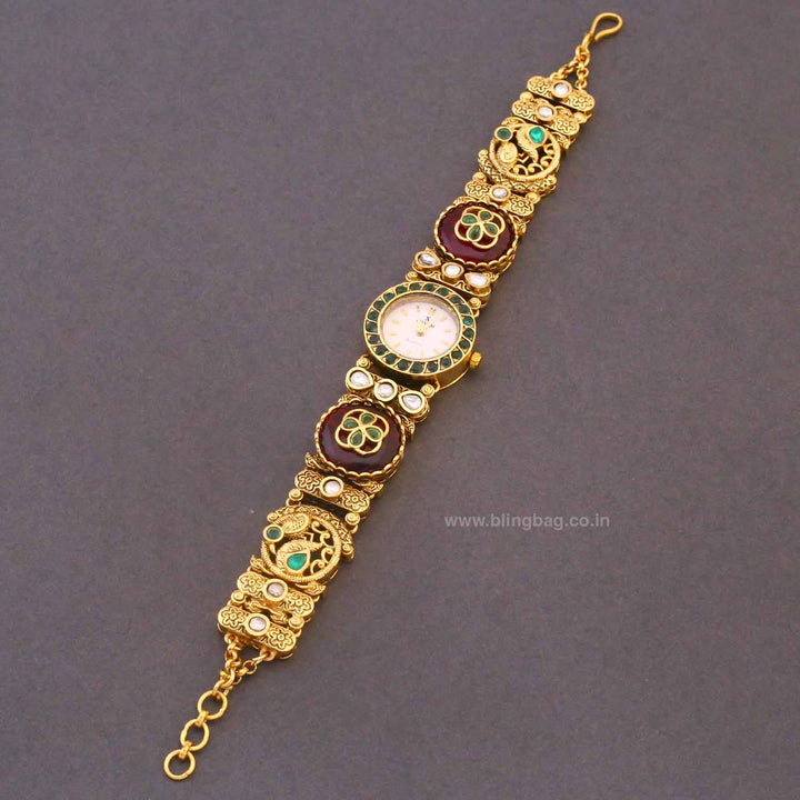 Blingbag Maroon Maharani Edition Watch