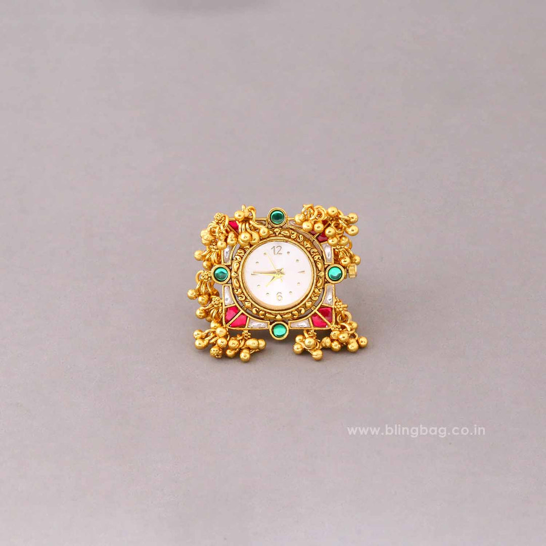 Blingbag Multicolor Aaranya Ring Watch
