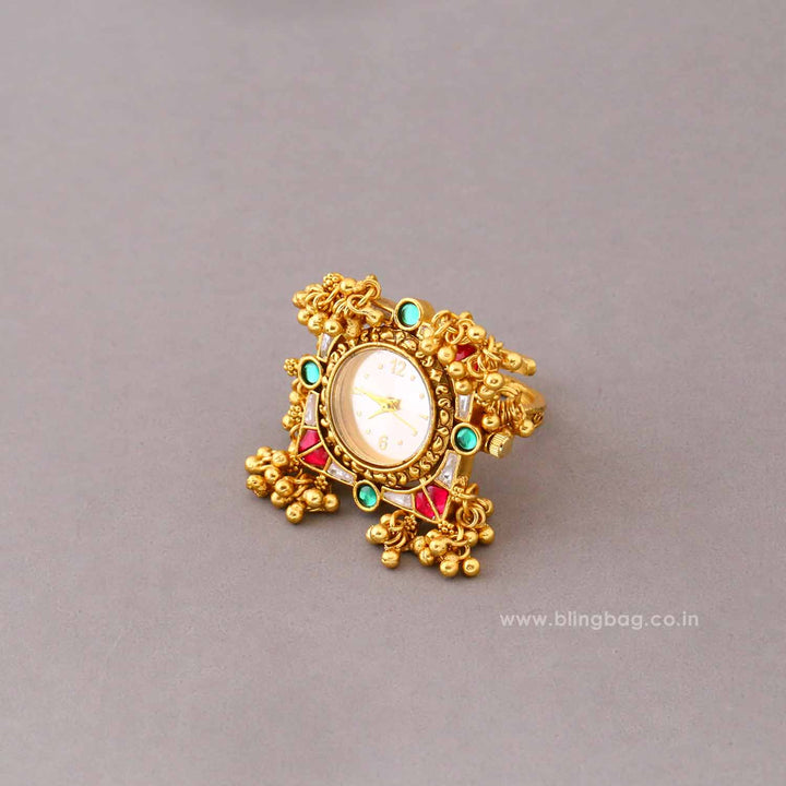 Blingbag Multicolor Aaranya Ring Watch