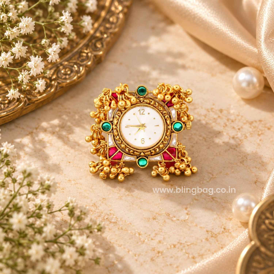Blingbag Multicolor Aaranya Ring Watch