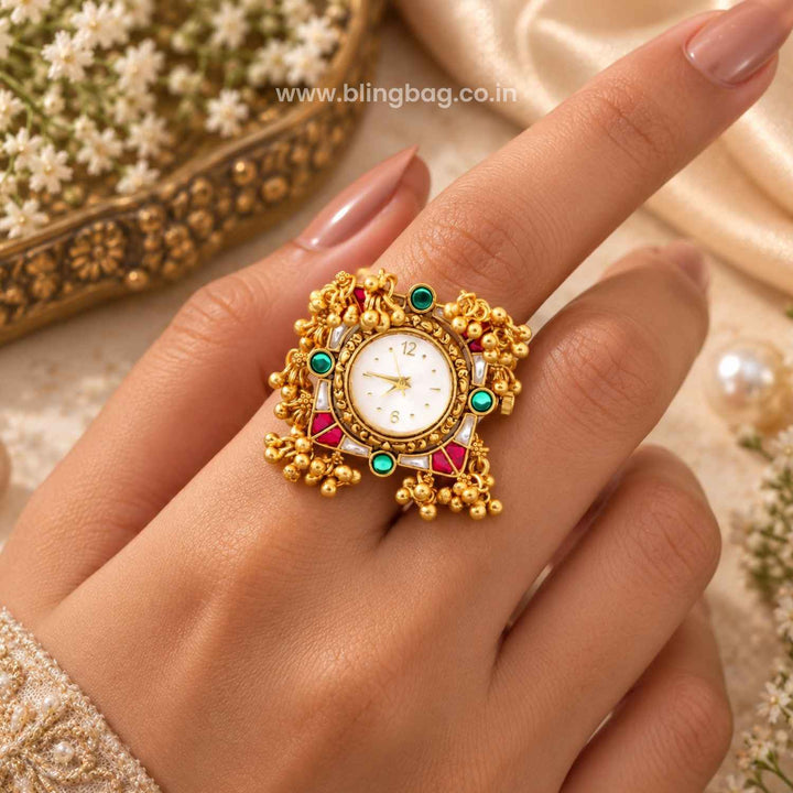 Blingbag Multicolor Aaranya Ring Watch