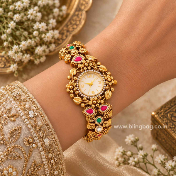 Blingbag Multicolor Aarohisha Heritage Watch