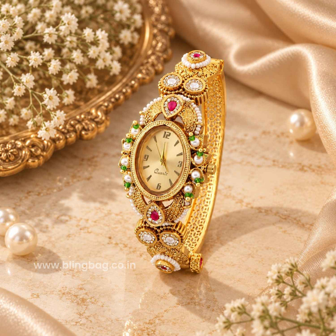 Blingbag Multicolor Bhavyaini Kadha watch