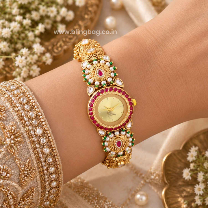 Blingbag Multicolor Divyaika Kadha watch