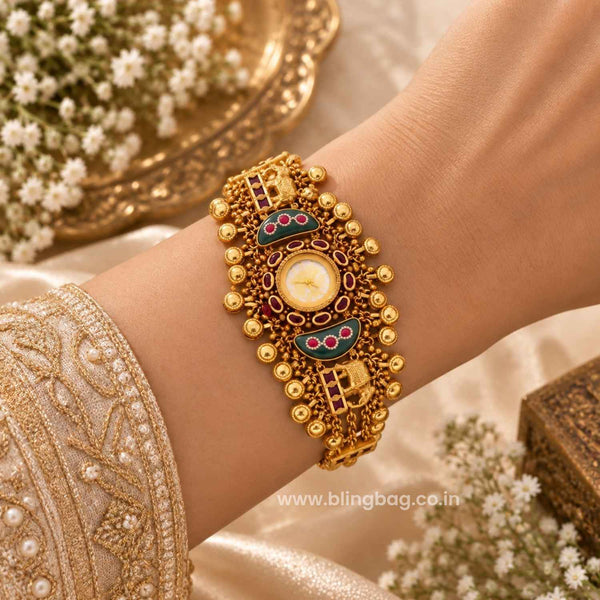 Blingbag Multicolor Navyaika Heritage Watch