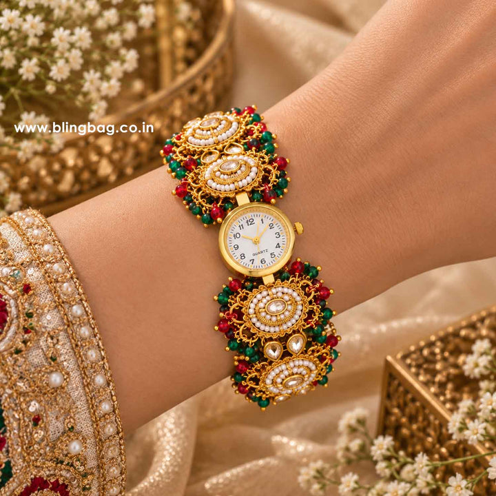 Blingbag Multicolor Paayae Kashmiri Watch