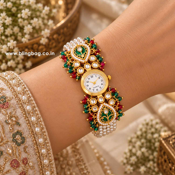 Blingbag Multicolor Pachika Kashmiri Watch