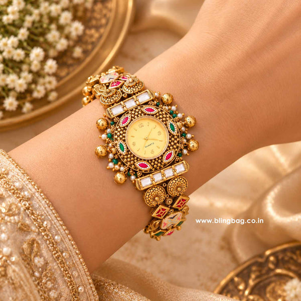 Blingbag Multicolor Yuvira Heritage Watch - II