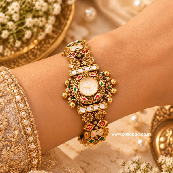 Blingbag Multicolor Yuvira Heritage Watch - I