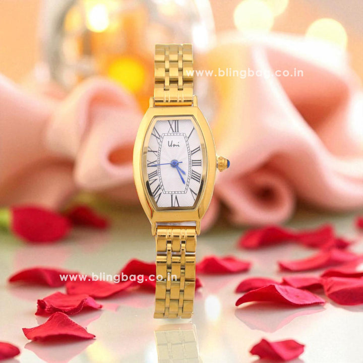 Blingbag Roman Gold Quisha Watch