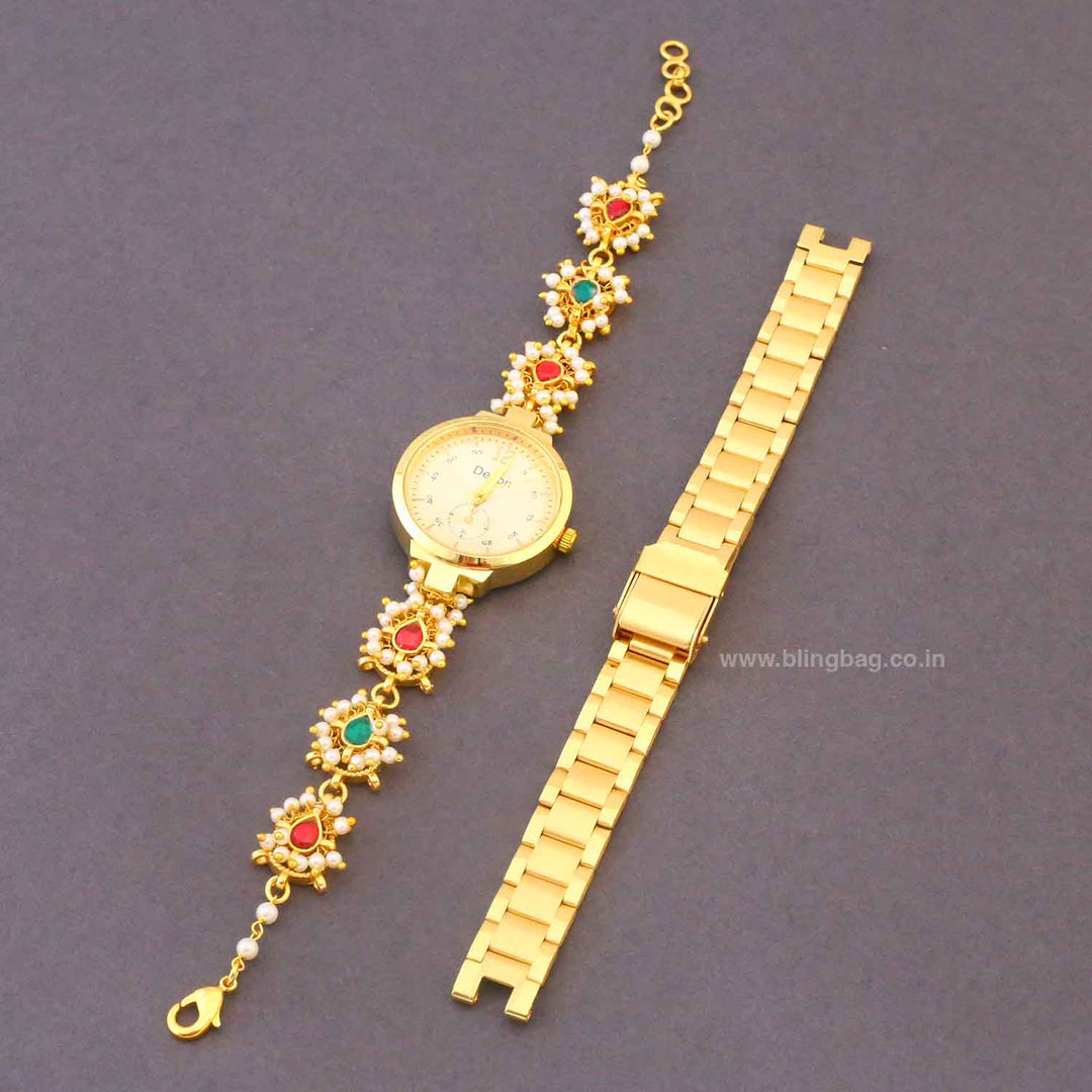 Blingbag Shehnai Pearl Watch