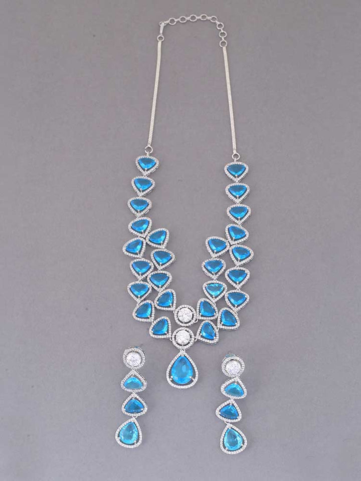 Blue Gwen Zirconia Jewellery Set