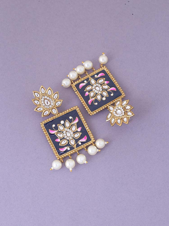Blue Kalavati Ethnic Studs