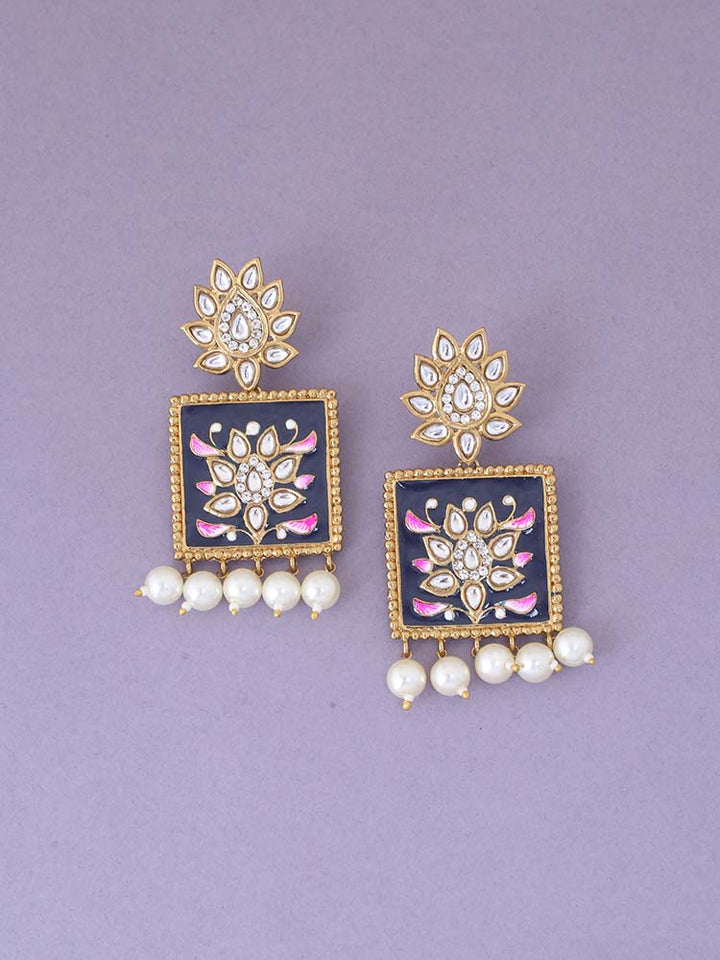 Blue Kalavati Ethnic Studs