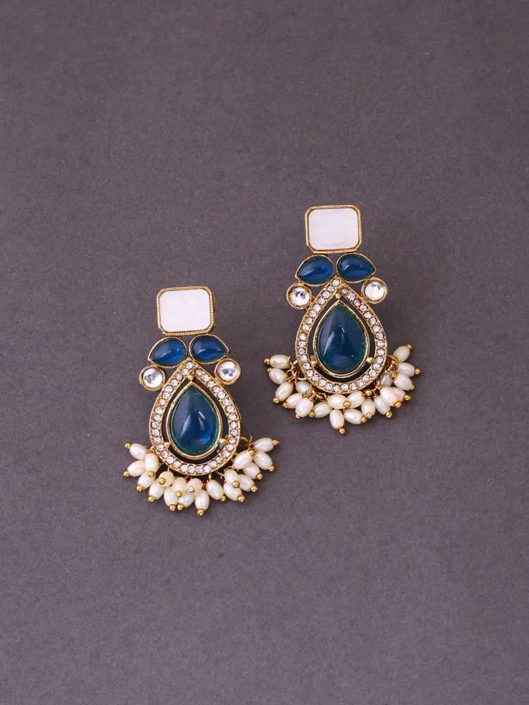 Blue Nalini Danglers