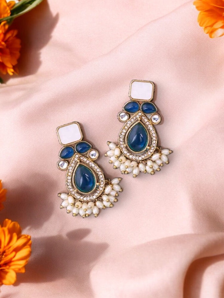 Blue Nalini Danglers