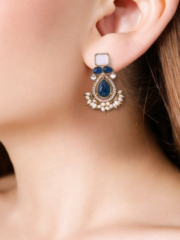 Blue Nalini Danglers