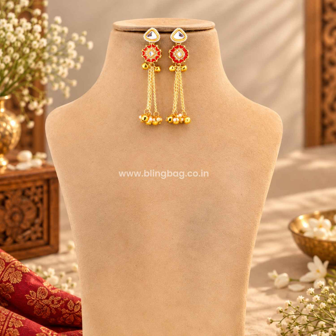 Blue Rajwadi Kundan Jewellery Set - New Arrival