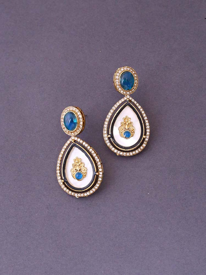 Blue Pritika Danglers