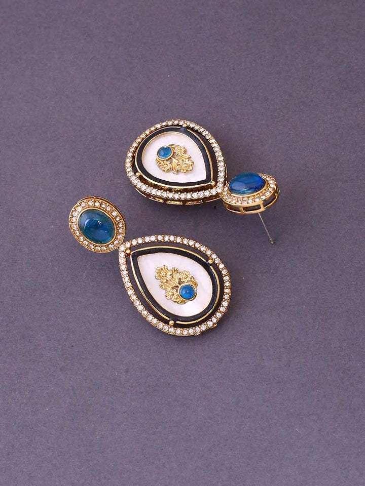 Blue Pritika Danglers