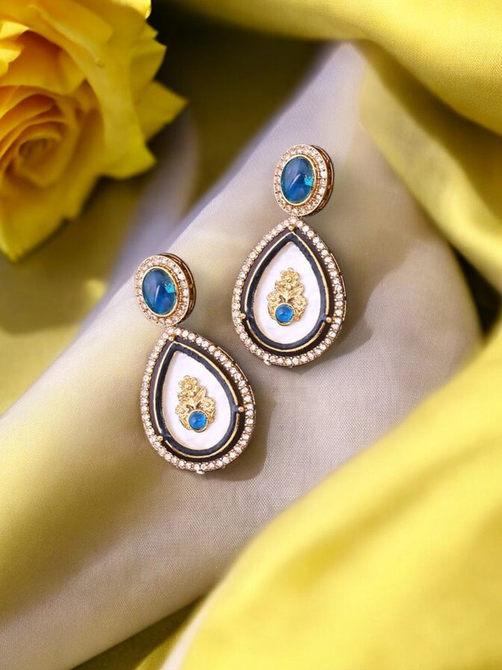 Blue Pritika Danglers