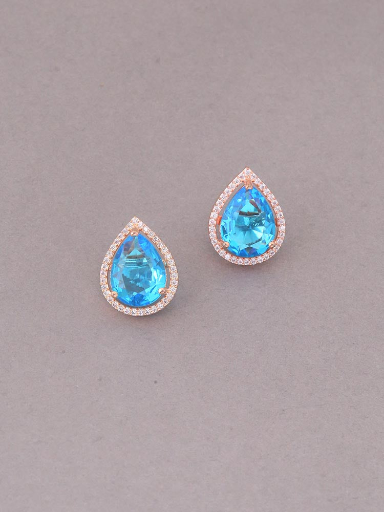 Blue Stefy Zirconia Studs