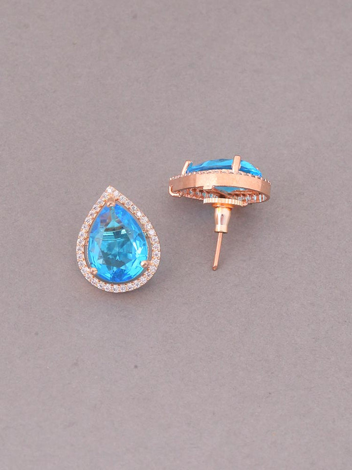 Blue Stefy Zirconia Studs