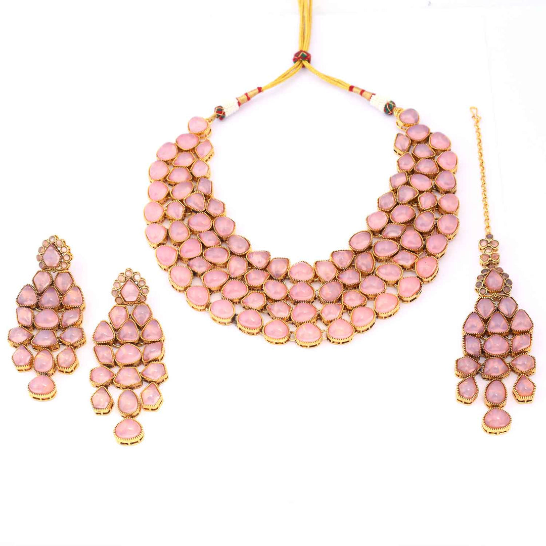 Blush Aadarshini Kundan Jewellery Set