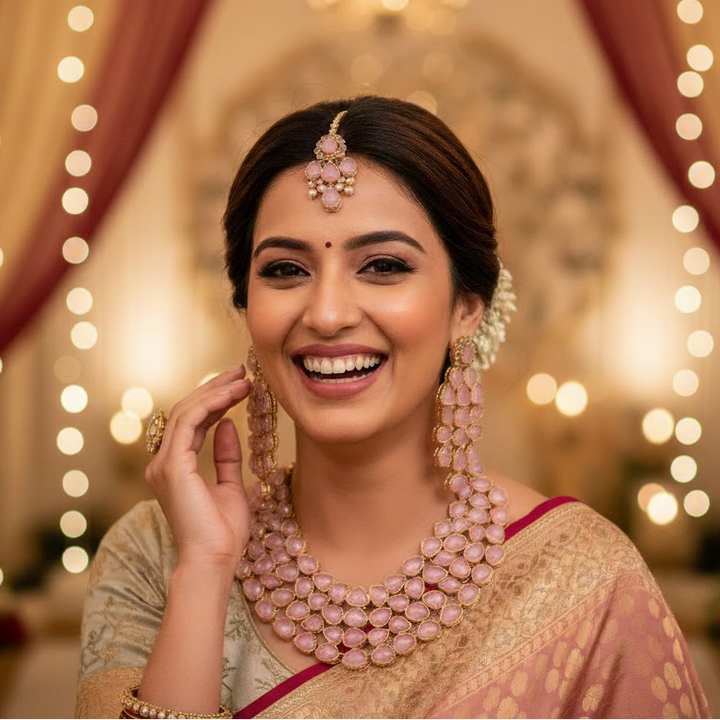 Blush Aadarshini Kundan Jewellery Set