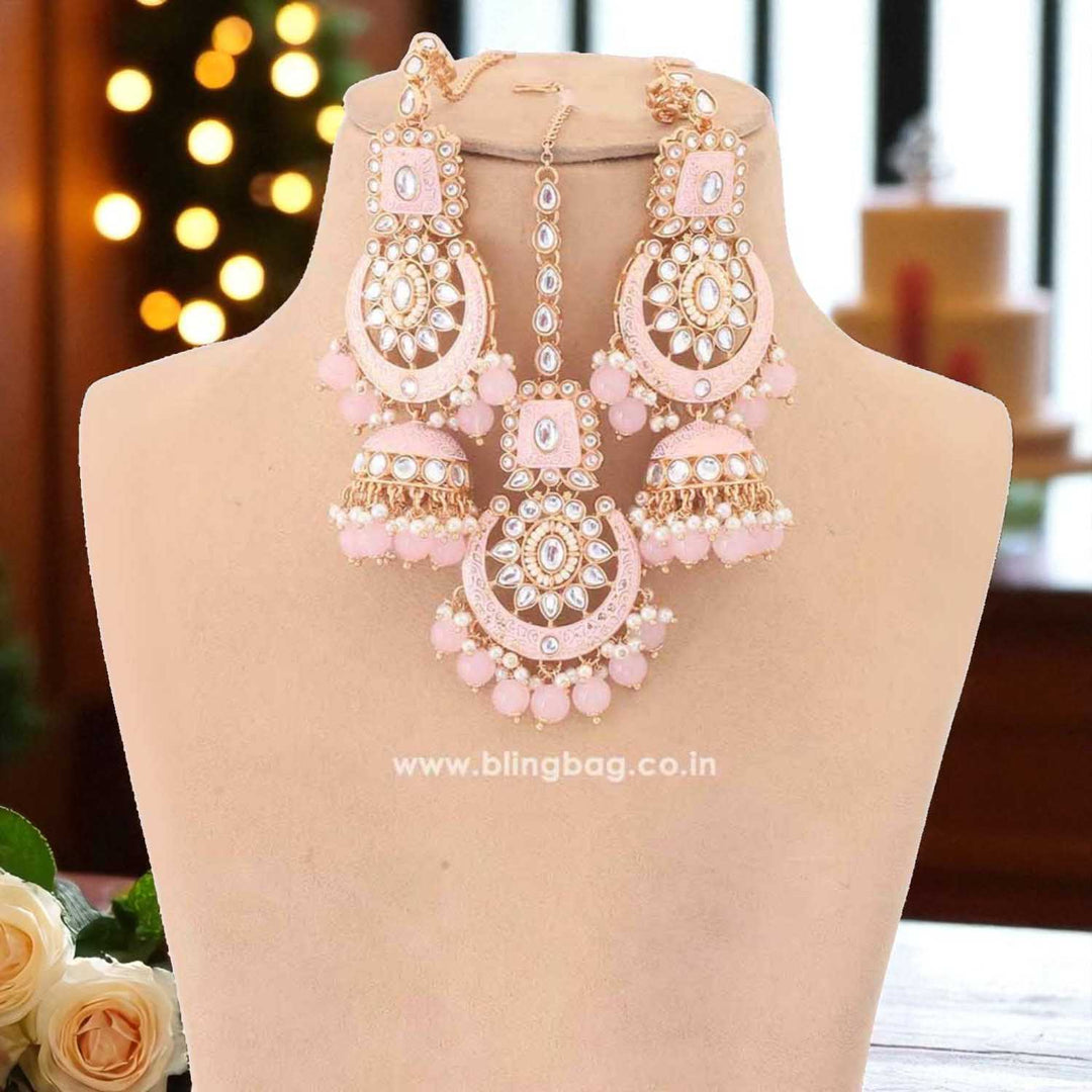 Blush Aantra Kundan Jewellery Set