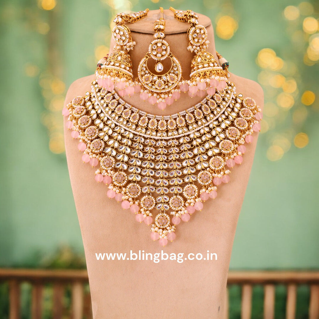 Blush Aarya Kundan Jewellery Set