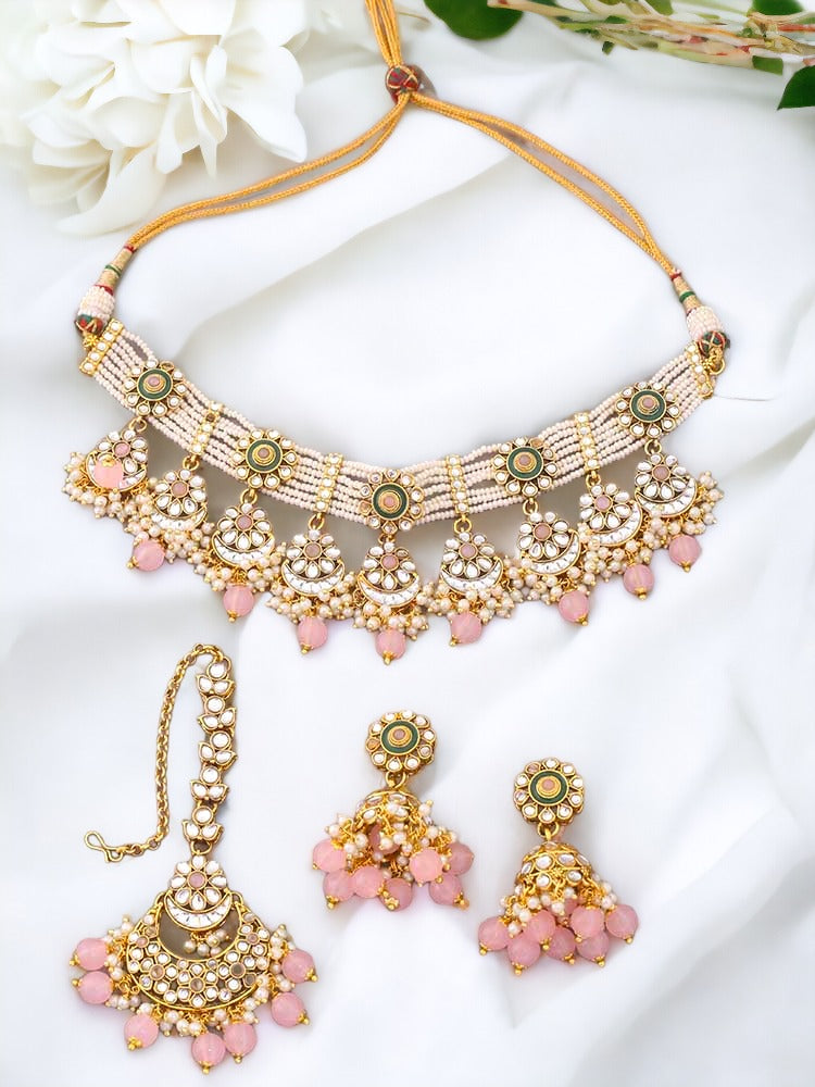 Blush Arnam Jewellery Set