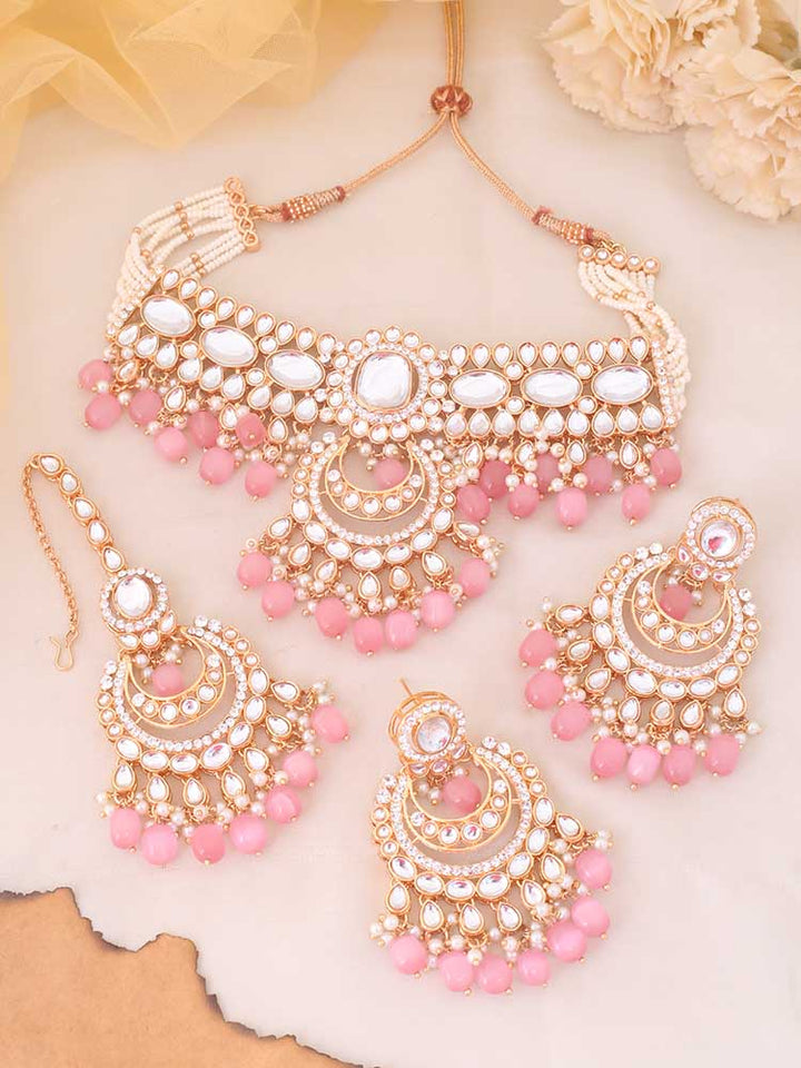 Blush Arpani Kundan Jewellery Set