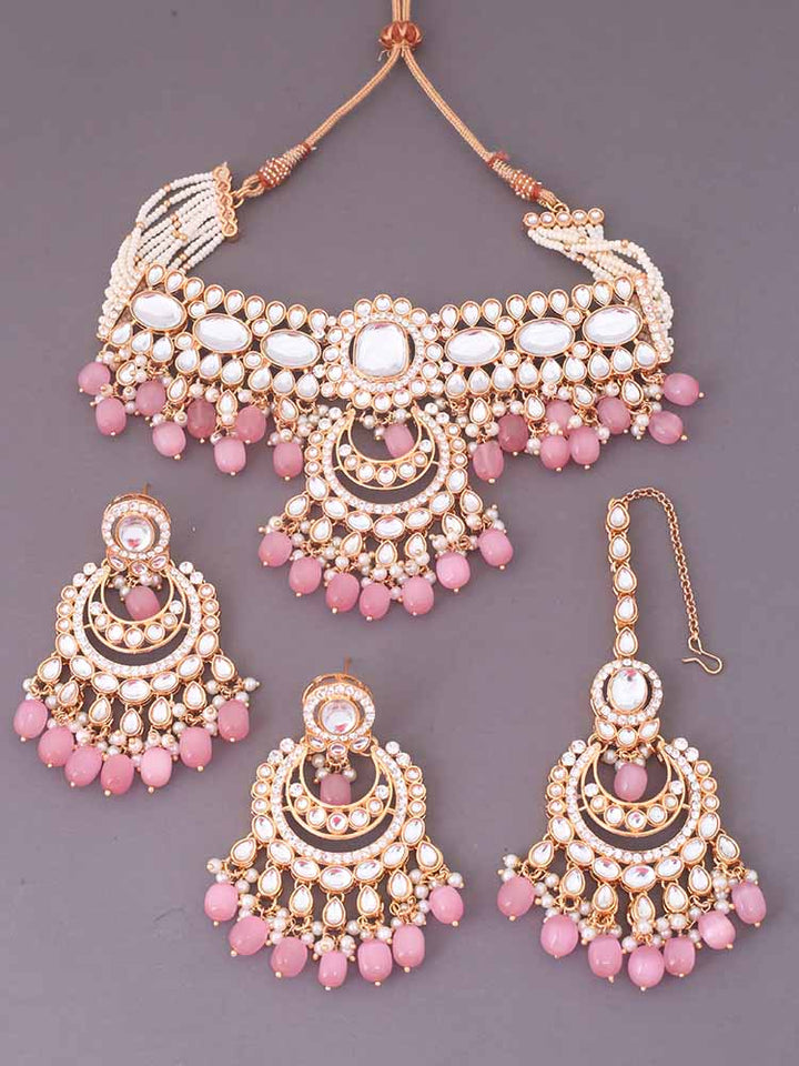 Blush Arpani Kundan Jewellery Set