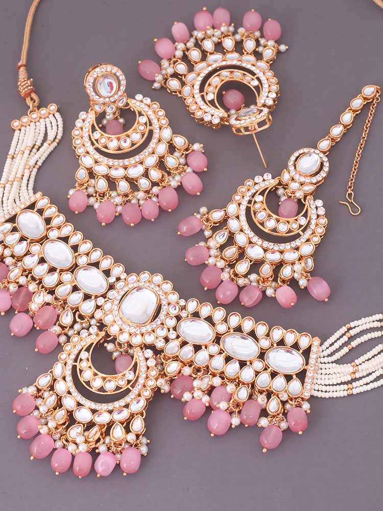 Blush Arpani Kundan Jewellery Set