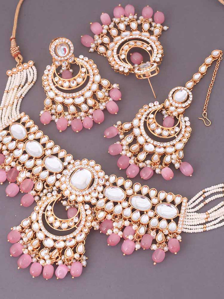 Blush Arpani Kundan Jewellery Set