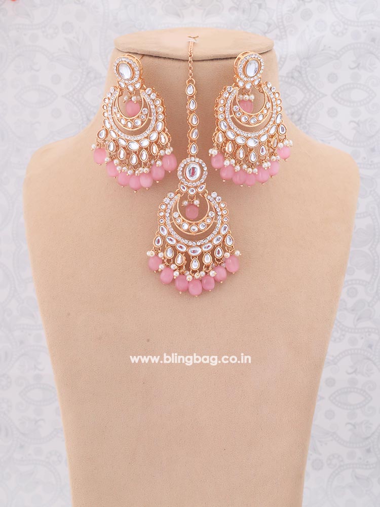 Blush Arpani Kundan Jewellery Set