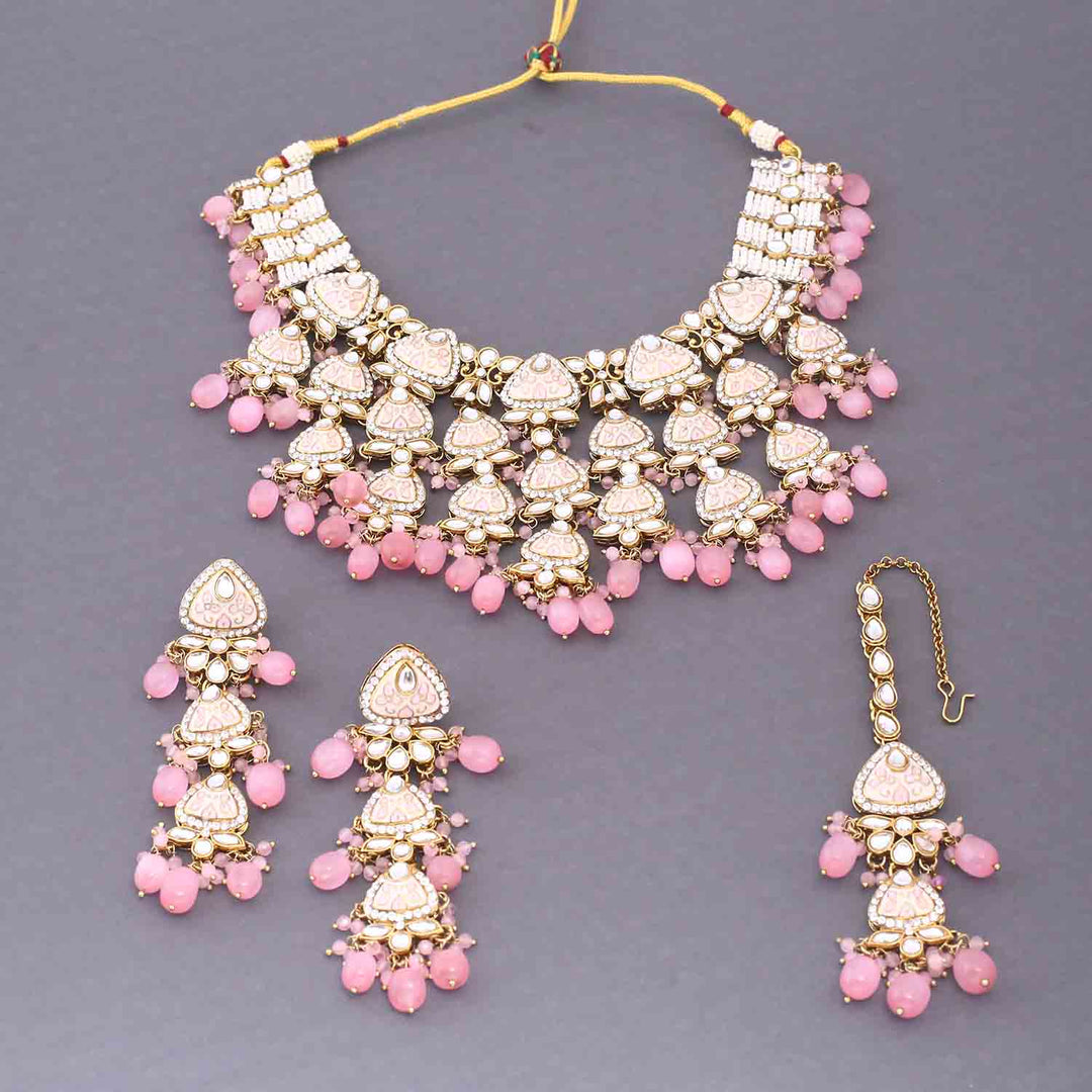 Blush Ayshana Kundan Jewellery Set