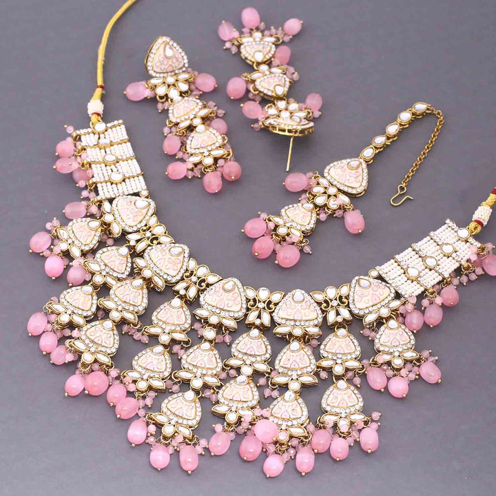 Blush Ayshana Kundan Jewellery Set