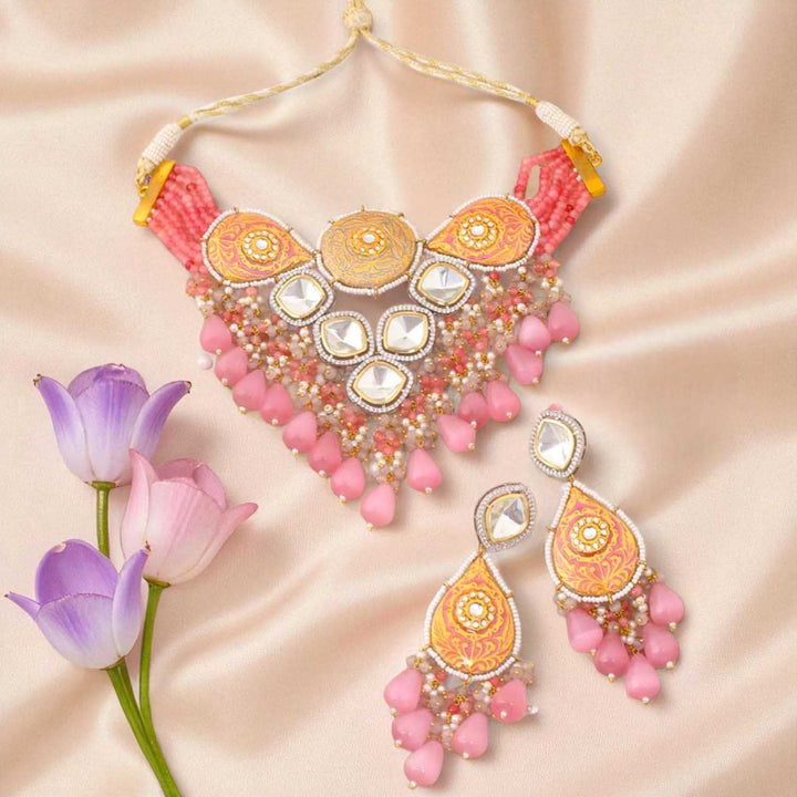 Blush Blaine Kundan Jewellery Set - EOSS