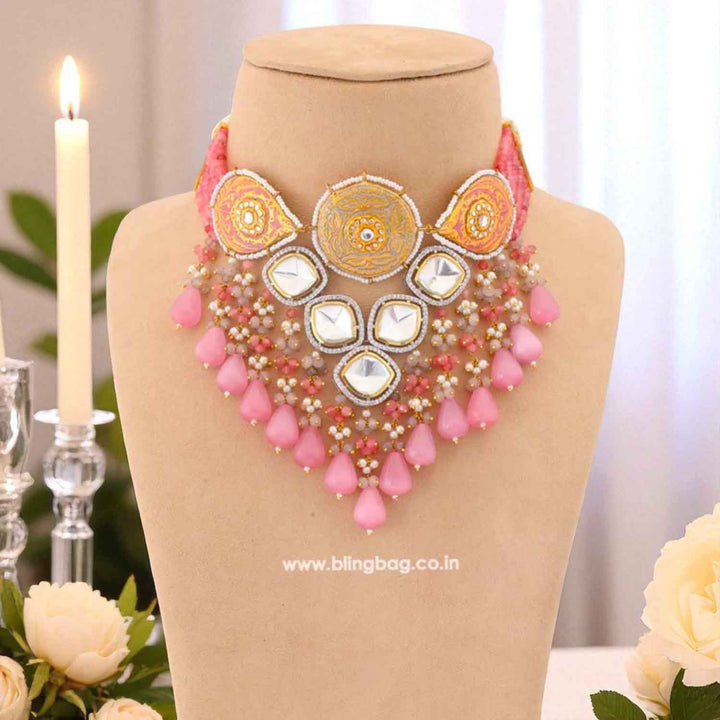 Blush Blaine Kundan Jewellery Set - EOSS